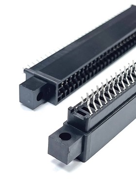 WingTAT格林柏 2.54mm有耳总线插座 EE86MEBGFBK 86p金手指夹板