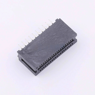 WingTAT 1.27mmPCI总线插座40P直脚金手指插槽无耳 HED40LP03BK