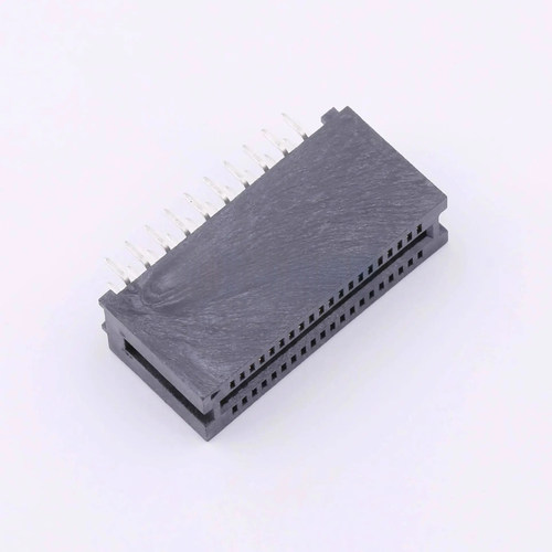 WingTAT 1.27mmPCI总线插座40P直脚金手指插槽无耳 HED40LP03BK