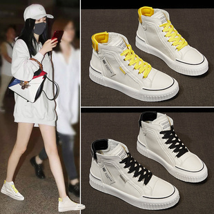 潮牌明星同款新款高帮运动鞋百搭老爹鞋休闲板鞋小白鞋四季款女鞋