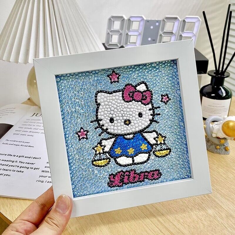 十二星座hellokitty猫手工创意粘贴类