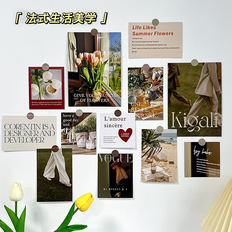 摄影道具拍照卡片墙贴装饰布置