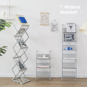 饰拍照摄影道具 家居装 北欧简约ins风立式 杂志架直播间书报架韩式