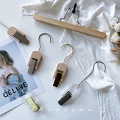 金属夹子ins风服装 饰卡片拍照道具摄影背景布置摆拍衣架挂钩 店装