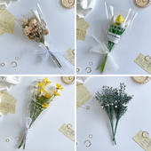 ins拍照装 饰摆件仿真植物龟背绿叶尤加利叶郁金香手捧花摄影道具