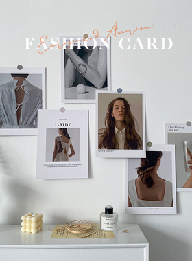 ins风杂志封面系列卡片套装拍照道具墙面装饰欧美风摄影拍摄背景