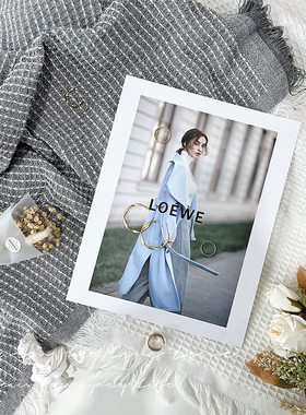 华夫格纹理拍照背景布ins网红摆拍道具灰白色桌布摄影装饰甜品台