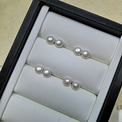 流云府制淡水耳钉3.99包邮