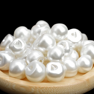 饰圆形盘扣配件辅料 毛衣旗袍扣子女装 高亮珍珠暗眼纽扣衬衫 扣开衫