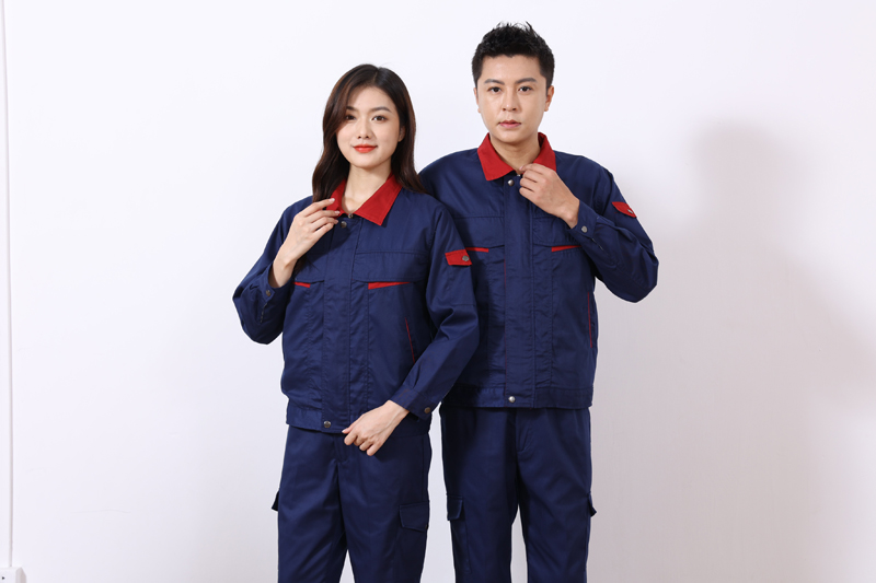 春秋男女工装制服长袖多口袋纯棉工作服劳保电焊工装耐磨帆布套装