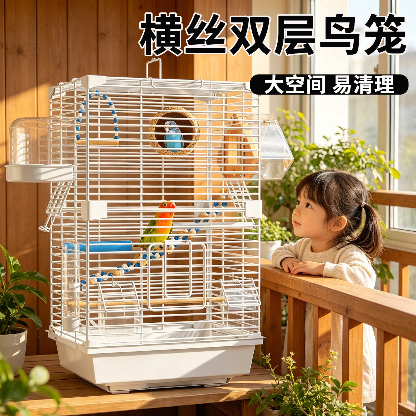 鸟笼子大全鹦鹉专用别墅鸟屋家用图片