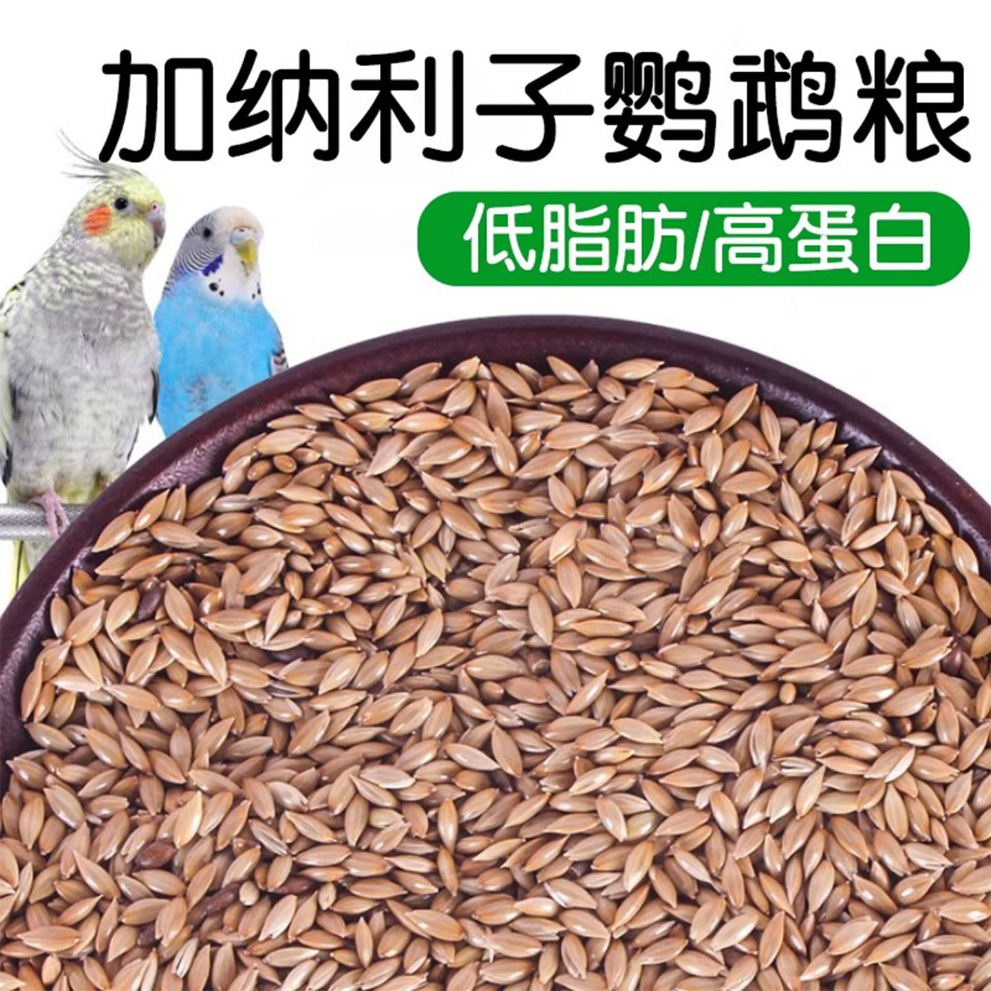 加纳利子鹦鹉鸟粮脱壳大颗粒饲料