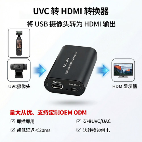 SZXLCOMUSB转HDMI转换器免驱动
