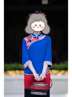 定制湄洲女 妈祖 舞蹈演出服 民族舞蹈服装 舞台演出服装