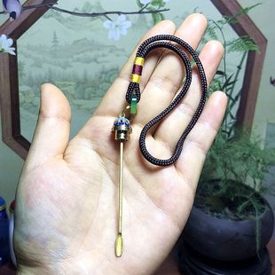 鼻烟壶铜盖葫芦嘴镶口配件景泰蓝铜盖文玩金属电镀环铜口螺纹铜盖