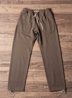 Double Seam 复古卫裤直筒运动裤宽松 拼接抓绒保暖重磅480克秋冬