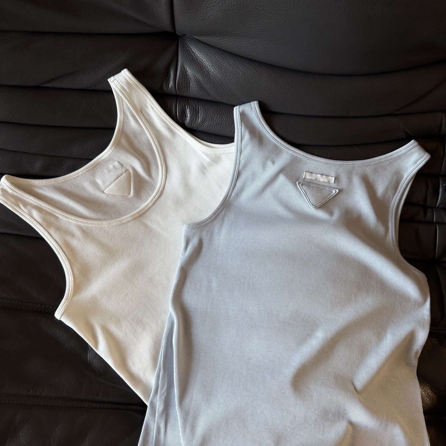 三角贴布螺纹针织U领背心 26年春季新款 时髦知识份子老头乐背心,女装/女士精品,背心吊带,淘宝优惠券,粉丝福利购,淘宝优惠卷