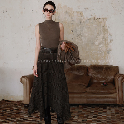 NeedShop1 【不规则半身裙】流苏不规则半身长裙