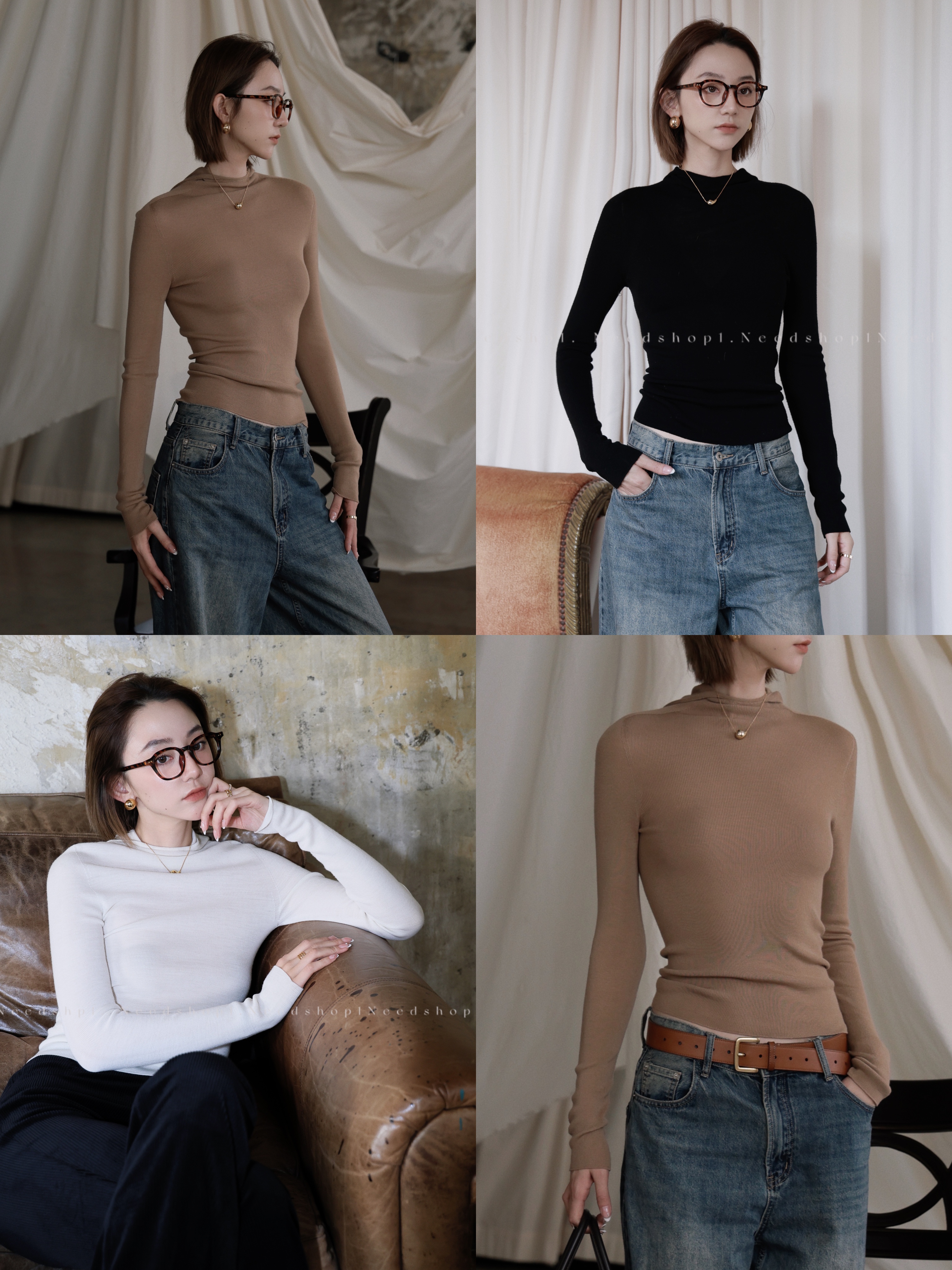 绵羊毛扬子80支绵羊毛连帽针织衫