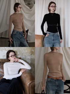 百搭套头连帽针织衫 NeedShop12023冬新款 三色全羊毛无缝一体修身