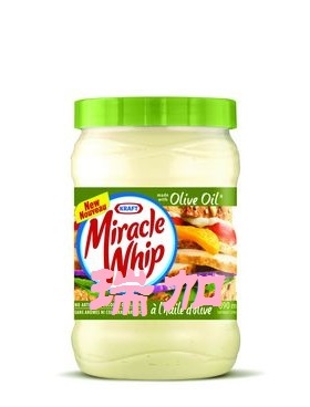 包邮！加拿大卡夫 Kraft miracle奇妙酱橄榄油 三明治汉堡酱890ML