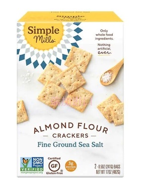 包邮加拿大Simple mills杏仁粉薄脆饼干482g非面粉非转基因无麸质