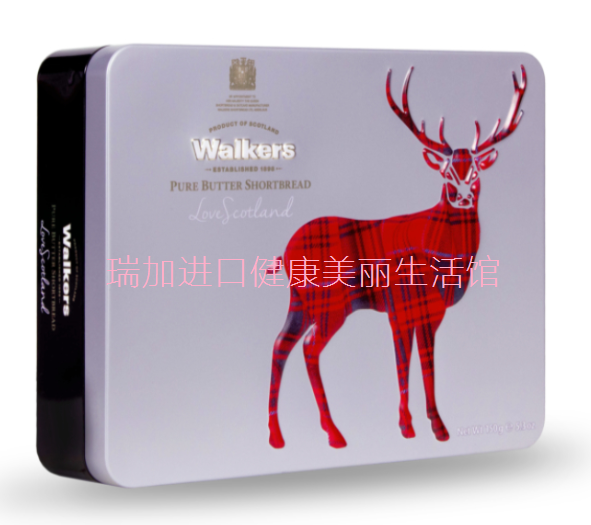 包邮加拿大Walkers Stag雄鹿礼盒黄油酥性饼干150g多种可选