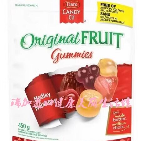 包邮加拿大DARE戴尔Original经典混合口味真正水果QQ软糖450g多种