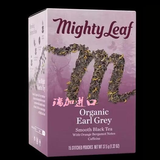 现货包邮加拿大Mighty leaf美泰有-机伯爵红茶15包丝质茶袋同皮爷