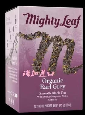 现货包邮加拿大Mighty leaf美泰有-机伯爵红茶15包丝质茶袋同皮爷