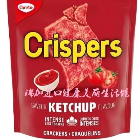 包邮加拿大Christie非油炸蕃茄酱味薄脆饼干烘烤薯片145gX3包搭配