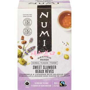 机草本睡眠花草茶16包无咖啡因多口味多买优惠 加拿大NUMI有 包邮