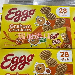 包邮加拿大家乐氏 Kellogg's EGGO高含量全麦饼干28包784克原味
