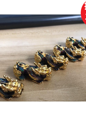 原创散珠欧币风貔貅吊坠diy饰品