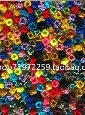 DIY手工绳脚绳配饰手链材料包配件6mm四边菠萝结成品菠萝扣纽扣结