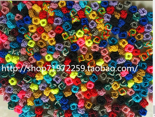 diy材料包6mm四边成品菠萝扣脚绳