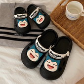 亲子外穿防滑宝可梦卡比兽男童女童凉拖鞋 可爱卡通儿童洞洞鞋 夏季