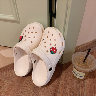 护士鞋 洞洞鞋 ins潮学生外穿可爱少女心包头沙滩凉拖鞋 女夏季 新款