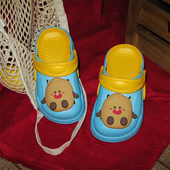 百搭儿童拼色凉拖鞋 个性 舒适可爱土豆亲子夏季 男童女童包头洞洞鞋