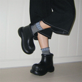 通用水鞋 高级感软厚底纯色舒适防水四季 女士 雨鞋 防滑成人雨靴新款