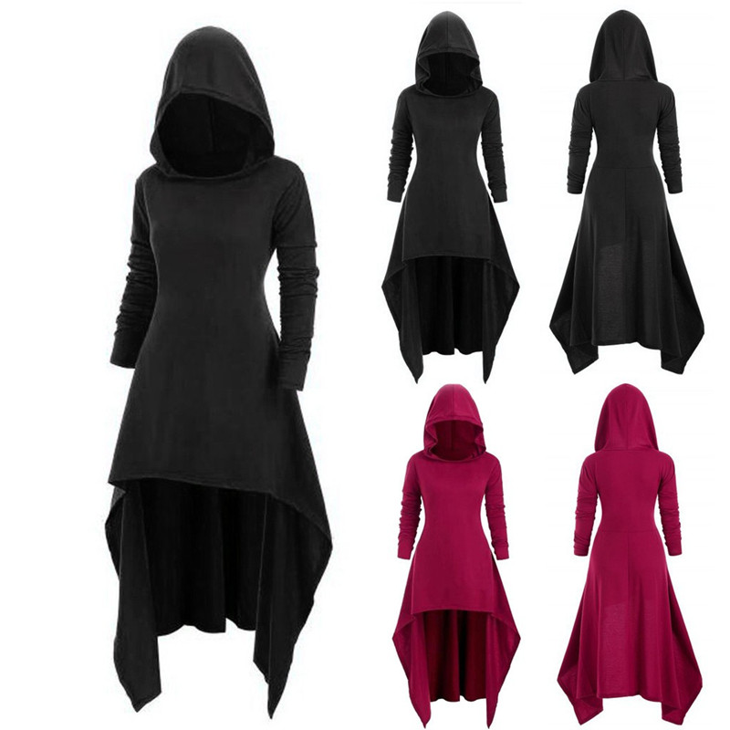 万圣节哥特式服装欧美方领捆绑束腰中世纪文艺复兴复古连衣裙女装