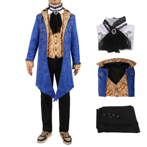中世纪复古万圣节燕尾服cos服装