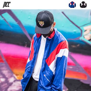 新衣城 Champion 秋冬撞色小LOGO拉链街头宽松潮牌男女款夹克外套