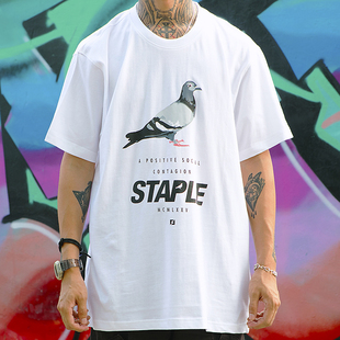 STAPLE PIGEON LOGO TEE 经典大鸽子印花纯棉嘻哈宽松潮牌短袖T恤