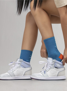 新衣城MASHROOM定位标志中筒袜男女潮夏薄款袜子吸汗透气运动长袜