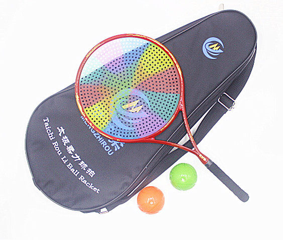 新品梦芝柔碳纤维太极柔力球拍龙凤拍655孔初学者中老年运动套装