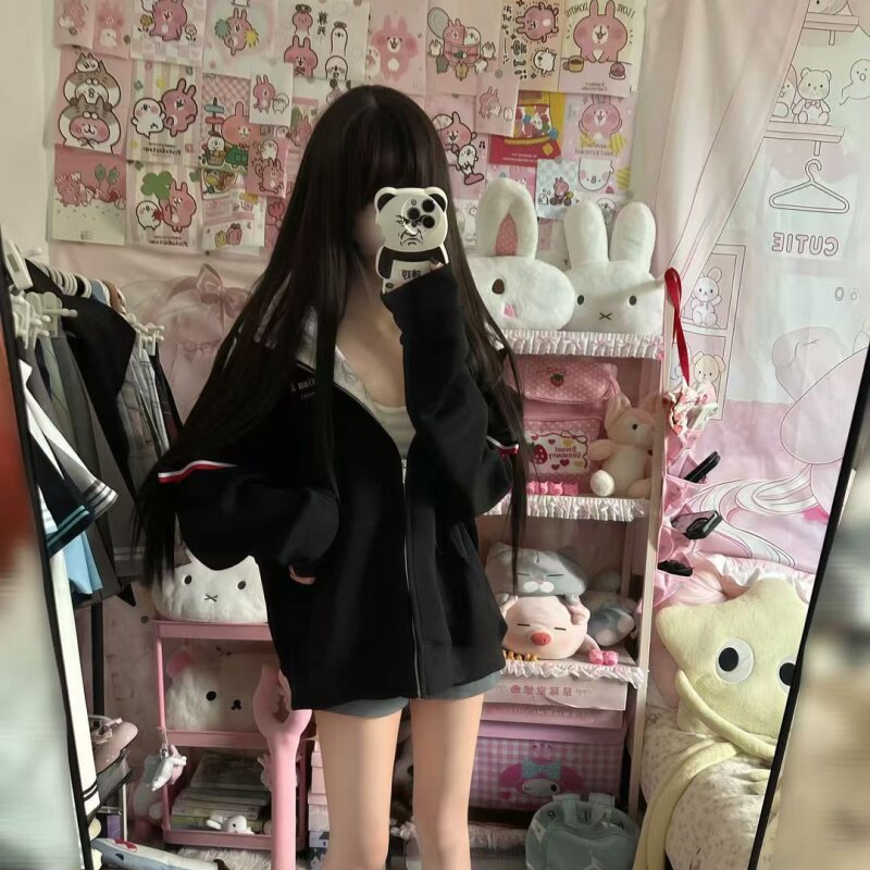 多巴胺气质休闲外套女生秋冬季韩版 2026 新款学院风大码上衣百搭