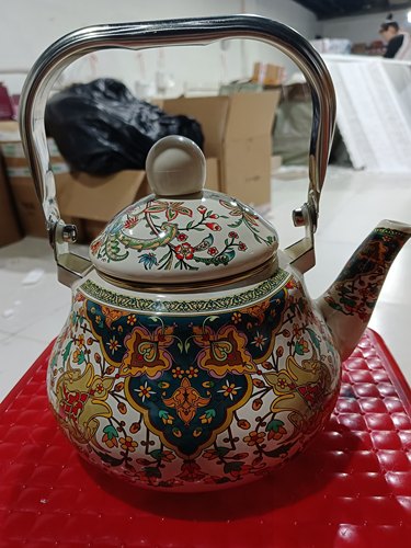 1.5升升搪瓷乱花水壶瑕疵处理花色颜色随机发明火燃气电磁炉通用