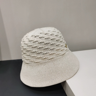 2026新款镂空水桶帽子女夏季薄款透气遮阳渔夫帽可折叠防晒盆帽