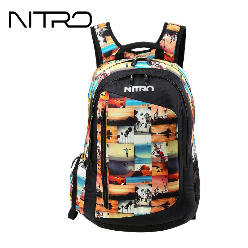 NITRO双肩包男潮流背包新款欧美时尚电脑背包旅行背包大学生书包